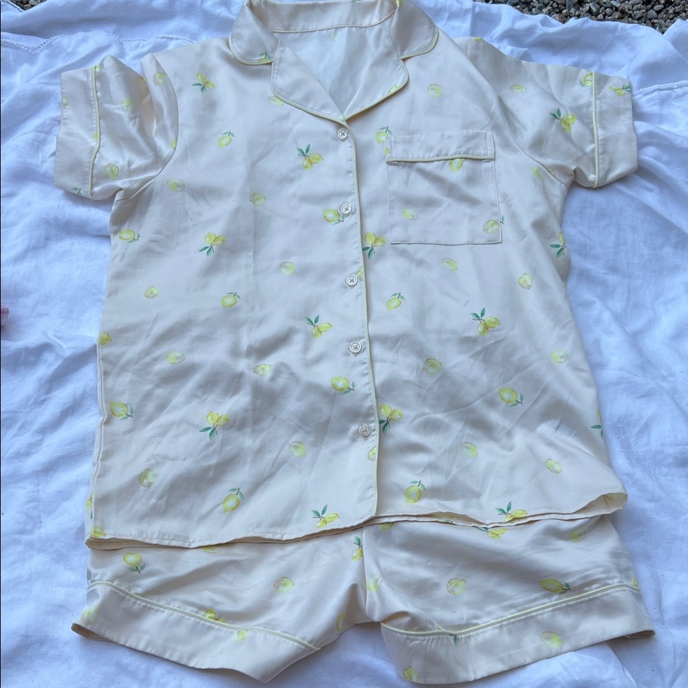Lemon Print Lounge Set Size S